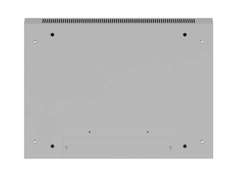 Szafa instalacyjna rack wisząca 19 cali 6U 600x450 drzwi perforowane (flat pack) szara Lanberg