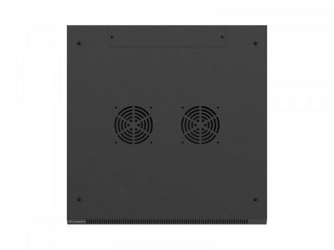 Szafa instalacyjna rack wisząca 19 cali 6U 600x600 czarna drzwi perforowane (flat pack) Lanberg
