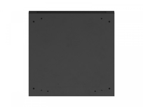 Szafa instalacyjna rack wisząca 19 cali 6U 600x600 czarna drzwi perforowane (flat pack) Lanberg