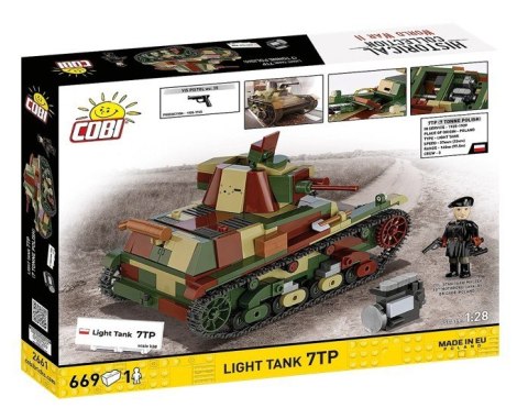 Klocki Light Tank 7TP 669 elementów Cobi Klocki