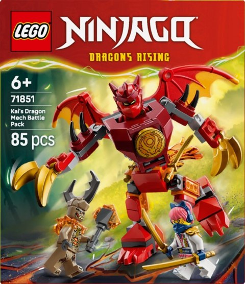 Klocki Ninjago 71851 Smok-mech Kaia - zestaw bitewny LEGO