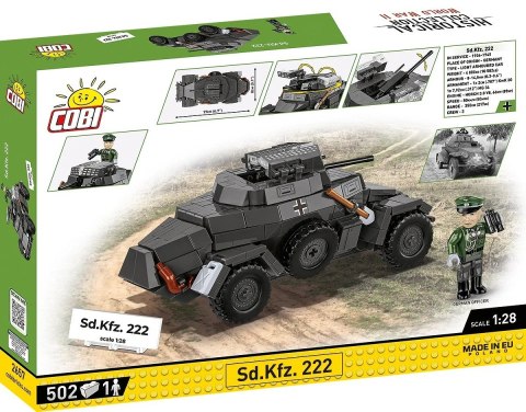 Klocki Sd.Kfz 222 502 klocki Cobi Klocki