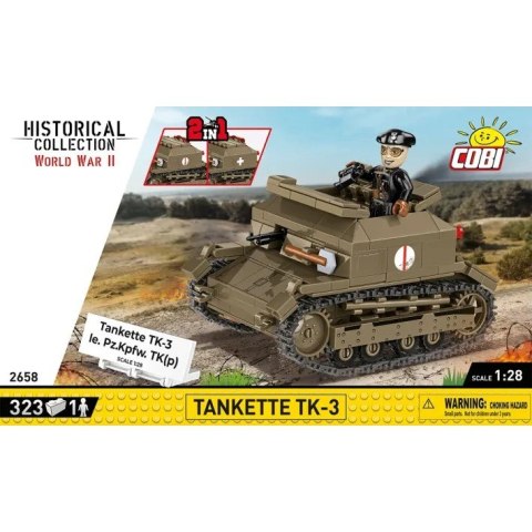 Klocki Tankietka TK-3 323 klocków Cobi Klocki