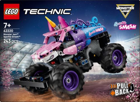Klocki Technic 42220 Monster Jam Sparkle Smash z napędem typu pull-back LEGO