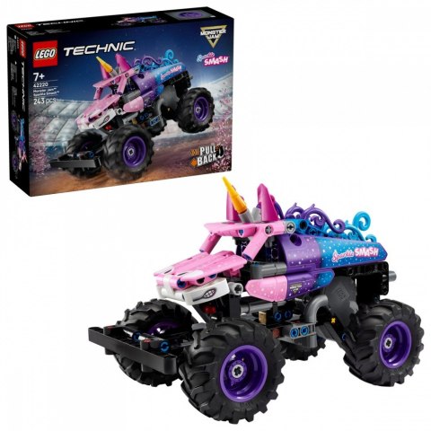 Klocki Technic 42220 Monster Jam Sparkle Smash z napędem typu pull-back LEGO