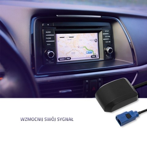 Antena GPS | 28dBi | Zewnętrzna Qoltec