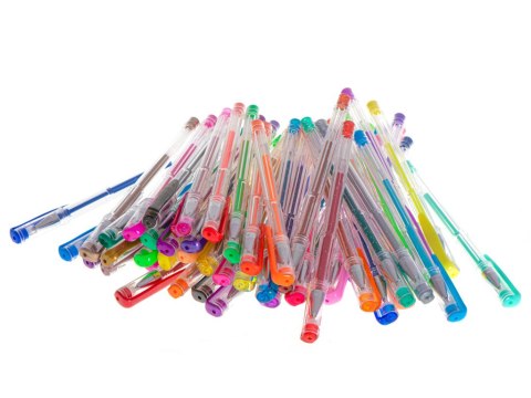 Długopisy żelowe kolorowe brokatowe zestaw 50szt. Kik Sp. z o. o. Sp. k.