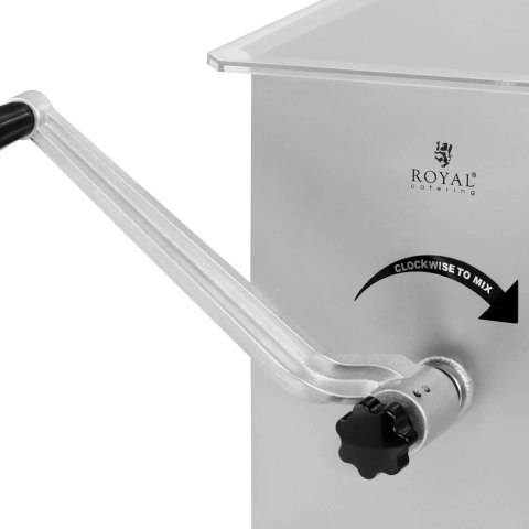 Mieszarka ręczna do mięsa farszu do kiełbasy ze stali 16 l Royal Catering