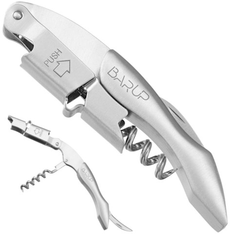 Otwieracz kelnerski do butelek 3w1 nożyk korkociąg dł. 120 mm Bar Up