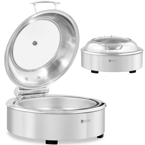 Podgrzewacz do potraw okrągły wodny z okienkiem śr. 39 cm 5.5 l Royal Catering