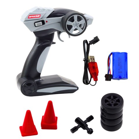 Samochód Wyścigowy Auto Do Driftu RC Czarny Karbon 30km/h 1:16 LEAN Toys