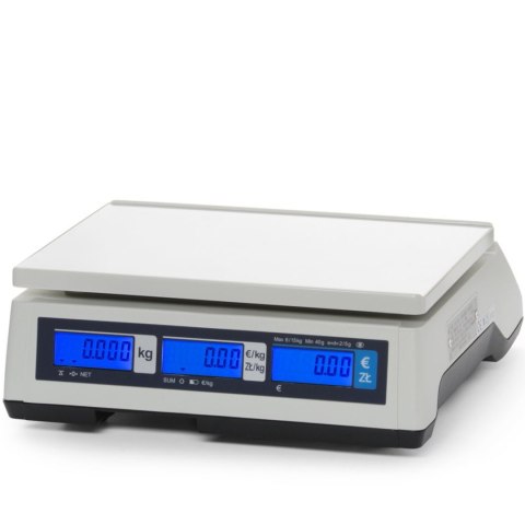 Waga kalkulacyjna handlowa z legalizacją do 15 kg 290x209 mm CAS