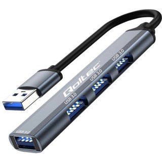 HUB adapter USB 3.0 4w1 | 4x USB 3.0 Qoltec