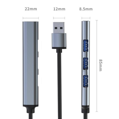 HUB adapter USB 3.0 4w1 | 4x USB 3.0 Qoltec
