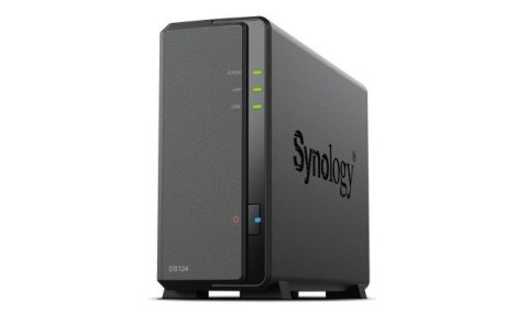 Serwer DS124 1x0HDD RTD1619B 1GB DDR4 1xRJ45 2xUSB 2Y Synology