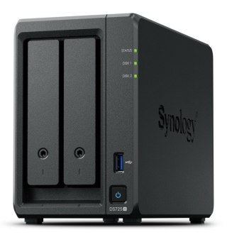 Serwer DS725+ 2x0HDD 4GB DDR4 AMD R1600 1x1GbE 1x2,5Gbe 3Y Synology