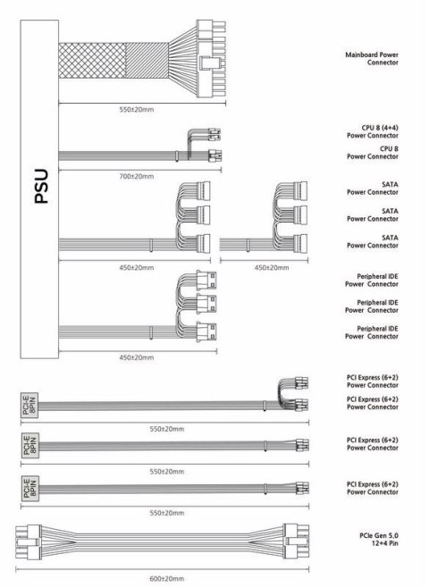 Zasilacz GigaMax III 850W 80+ BRONZE ATX 3.0 Zalman