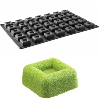 Forma silikonowa do pralin musów wypieków 570 x 375 mm - kwadrat Hendi