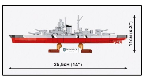 Klocki Battleship Bismarck 590 klocków Cobi Klocki