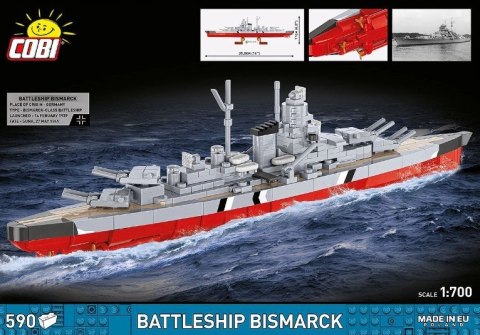 Klocki Battleship Bismarck 590 klocków Cobi Klocki
