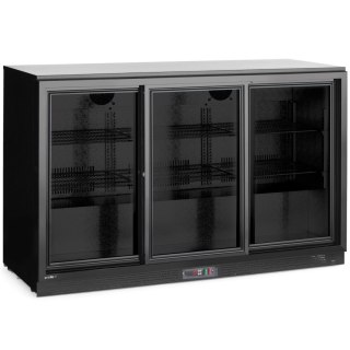 Lodówka chłodziarka barowa z 3 drzwiami suwanymi LED 308 l 160 W 135x52x87 cm ARKTIC