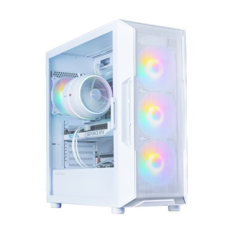 Obudowa I3 NEO V2 Mid Tower RGB fan x4 biała Zalman