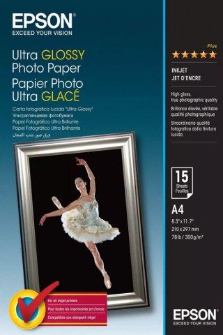 Papier Ultra Glossy Photo 15 arkuszy 300 g/m2 A4 Epson