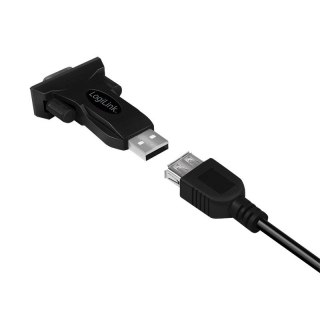 Adapter USB2.0 A/M do DB9/M (RS232) Win 11 LogiLink