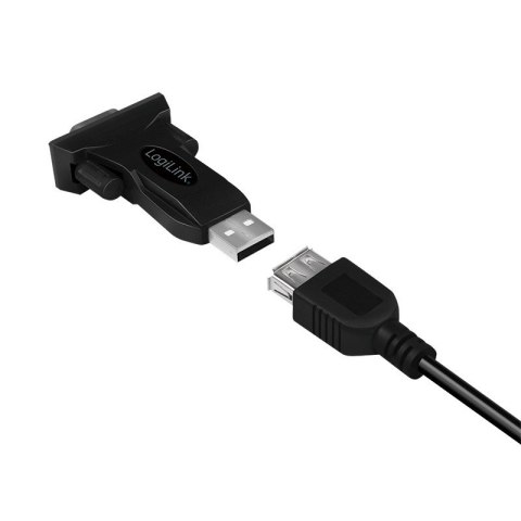 Adapter USB2.0 A/M do DB9/M (RS232) Win 11 LogiLink