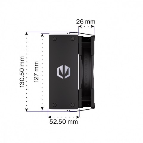 Chłodzenie procesora Fera 5 Black ARGB EY3A012 Endorfy