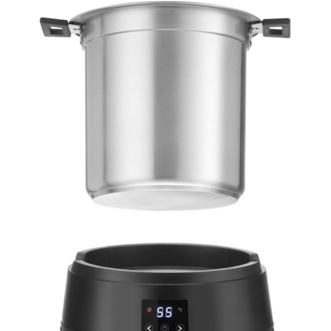 Kociołek termos do zupy elektryczny WATERLESS 10 l 450 W - czarny Hendi