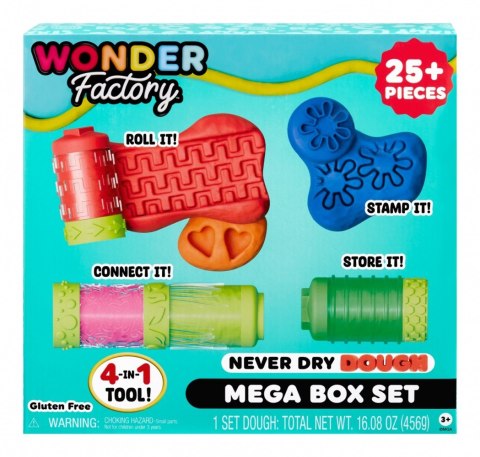 Masa plastyczna Wonder Factory Never Dry Dough Mega Box Set MGA