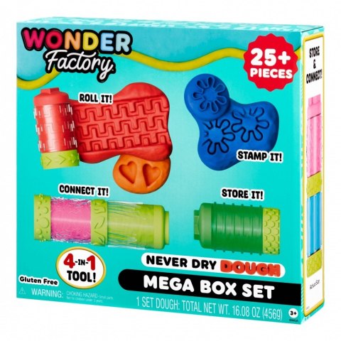 Masa plastyczna Wonder Factory Never Dry Dough Mega Box Set MGA