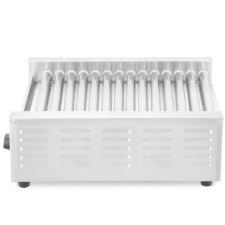 Podgrzewacz grill rolkowy do parówek hot-dogów dwustrefowy 14 rolek 45 cm 1230 W Hendi