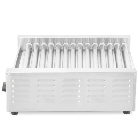 Podgrzewacz grill rolkowy do parówek hot-dogów dwustrefowy 14 rolek 45 cm 1230 W Hendi