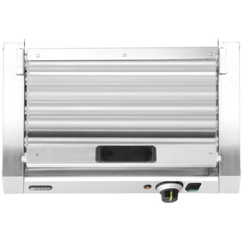 Podgrzewacz rolkowy do parówek hot-dogów z pokrywą 7 rolek 45 cm 620 W Hendi