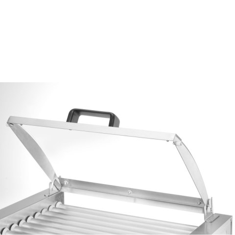 Podgrzewacz rolkowy do parówek hot-dogów z pokrywą 9 rolek 45 cm 790 W Hendi