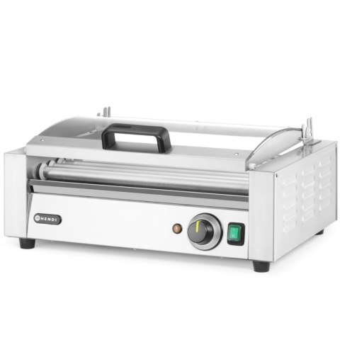 Podgrzewacz rolkowy do parówek hot-dogów z pokrywą 9 rolek 45 cm 790 W Hendi