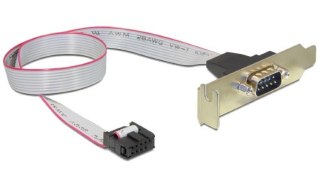 Gniazdo DB9 (COM9) na śledziu + low profile Gembird