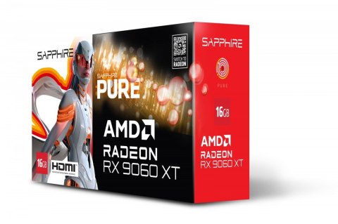Karta graficzna Radeon RX 9060 XT PURE 16GB GDDR6 128bit DP/2HDMI Sapphire Technology
