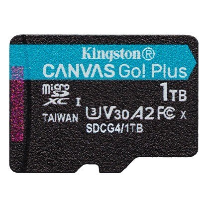 Karta pamięci microSD 1TB Canvas Go! Plus 200MB/s A2 U3 V30 Kingston