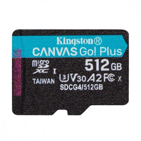Karta pamięci microSD 512GB Canvas Go! Plus 200MB/s A2 U3 V30 Kingston