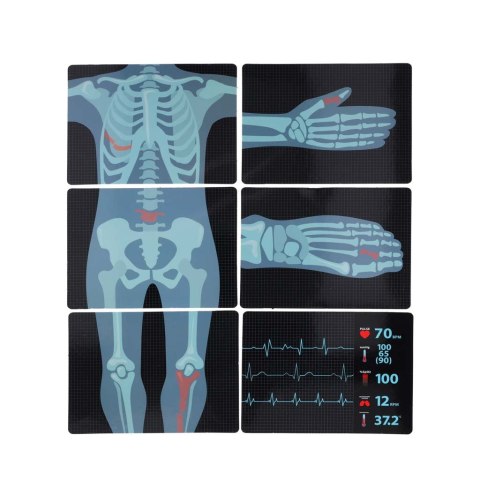 Duży zestaw lekarza stacja medyczna mały doktor ekg rtg światło dźwięk Kik Sp. z o. o. Sp. k.