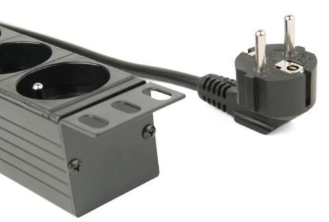 Listwa zasilająca rack (PDU), 8 gniazd FR, 1U, 16A, wtyk Schuko 3m Gembird