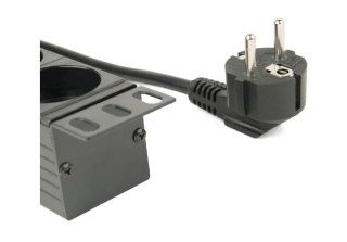 Listwa zasilająca rack (PDU), 8 gniazd typ Schuko, 1U, 16A, wtyk Schuko 3m Gembird