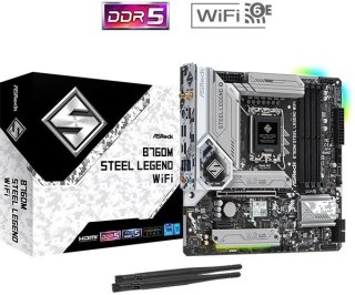 Płyta główna B760M STEEL LEGEND WIFI s1700 4DDR5 DP/HDMI mATX ASRock