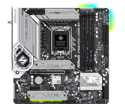 Płyta główna B760M STEEL LEGEND WIFI s1700 4DDR5 DP/HDMI mATX ASRock