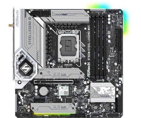 Płyta główna B760M STEEL LEGEND WIFI s1700 4DDR5 DP/HDMI mATX ASRock