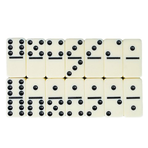 Domino Gra Klasyczna Rodzinna Logiczna Zręcznościowa 28 Kostek LEAN Toys