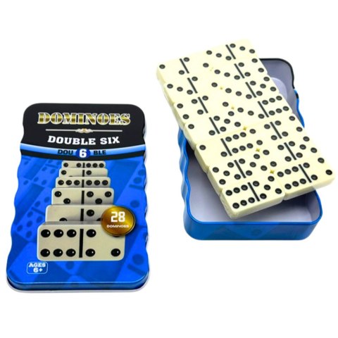 Domino Gra Klasyczna Rodzinna Logiczna Zręcznościowa 28 Kostek LEAN Toys